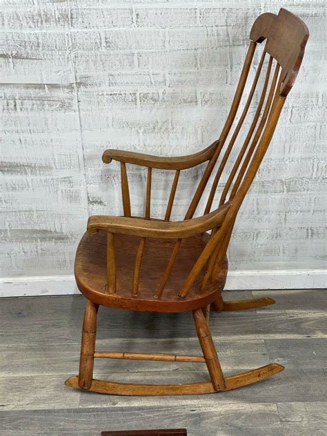 H 35 in W 48 in D 16 in. . Antique rocking chairs 1800s